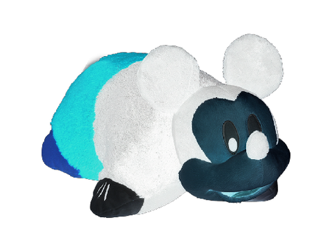 photo-negative mickey pillow
