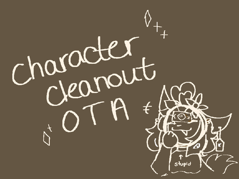 character clearout OTA || open!!