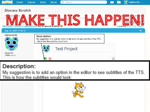 Let's add SUBTITLES for text-to-speech! (@MyBearWorld's forum post)