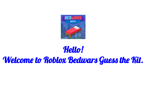 Roblox Bedwars Guess The Kit