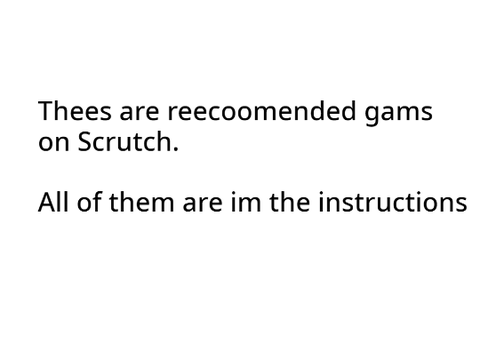 Have-to try games on Scratch