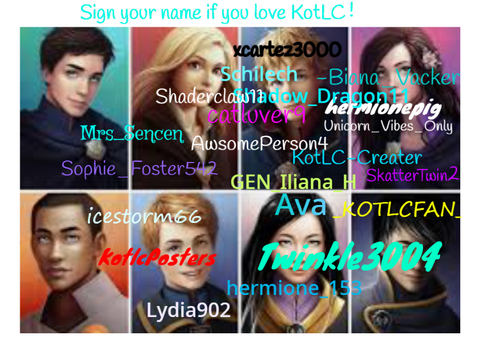 ❤️Sign your name if you love KOTLC❤️ remix remix