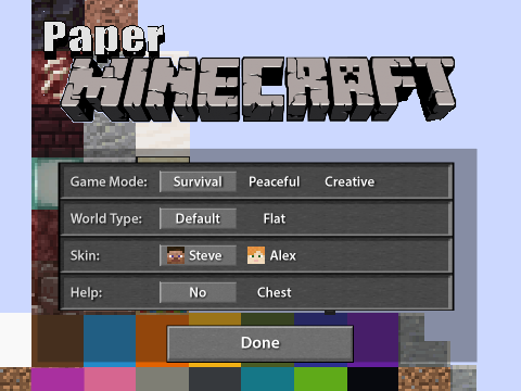 Paper Minecraft: Updated (w/ Netherite, Elytra, Golden Apples, and more) remix