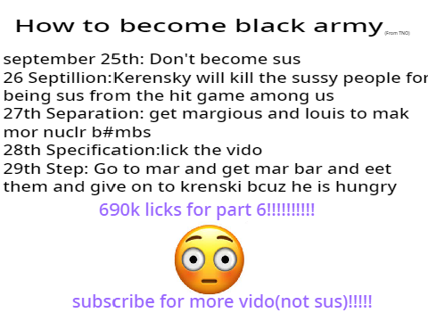 How to reform the black army (from TNO) part 5
