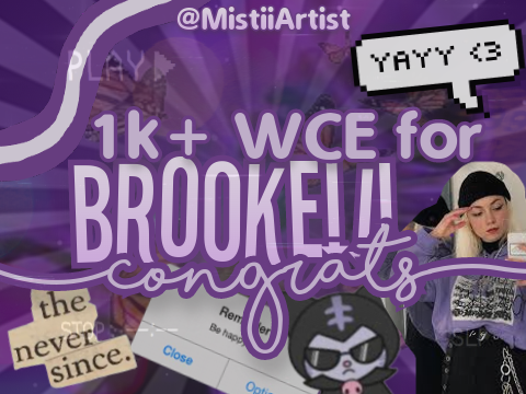 \\ 1k+ WCE for Brooke // 
