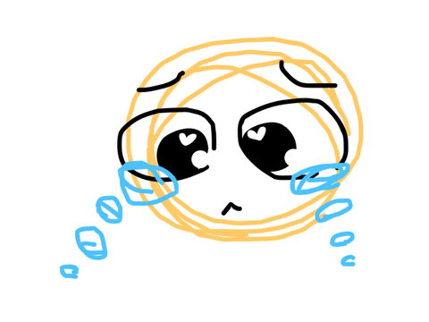 crying cursed emoji