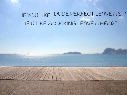 DUDE PERFECT OR ZACK KING