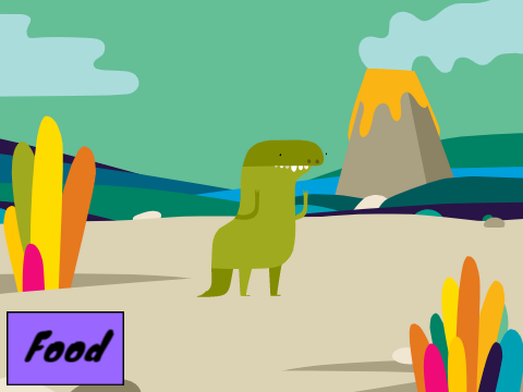 Feed the dinosaur