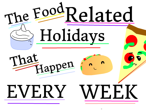 The Food Related Holidays that happen EVERY WEEK