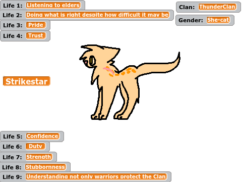 Warrior Cats: Generate a Leader/Nine Lives