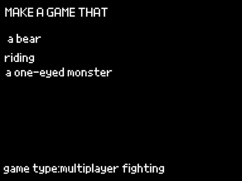 game idea generator (over 40k combinations!!)