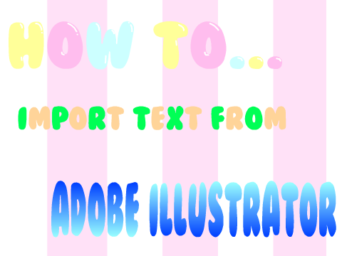 How to import text from AI into Scratch!