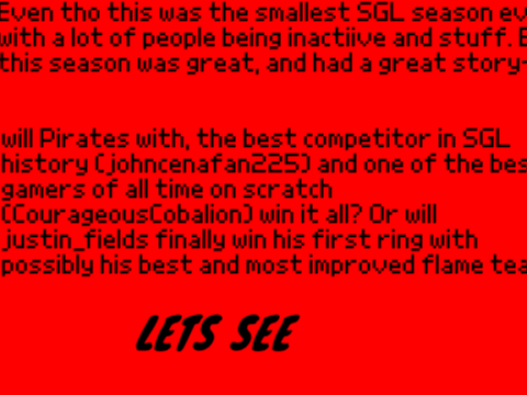 SGL Season 4 Finals