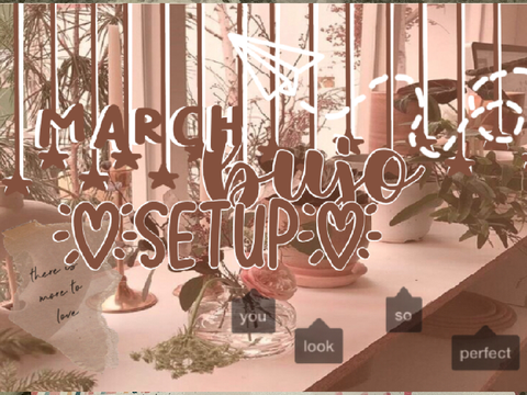 ➶ march bujo setup ❞