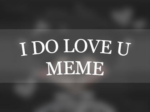 ✦ I Do Love You : Meme
