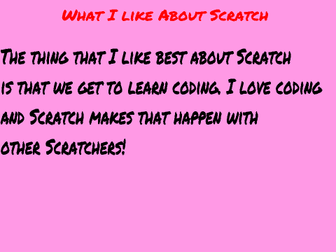 (: Welcome To Scratch :)