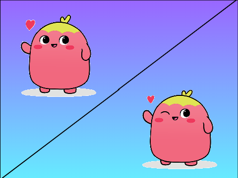 Pixel and Normal of new profile pic!!