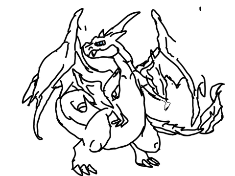 Charizard y (sketch) #art