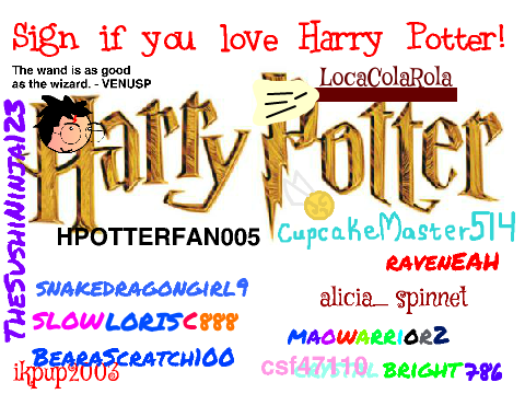 Sign if you love Harry Potter! remix remix