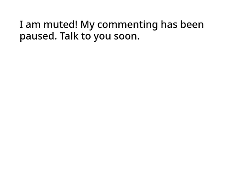 Commenting paused