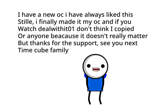 I have a new oc 