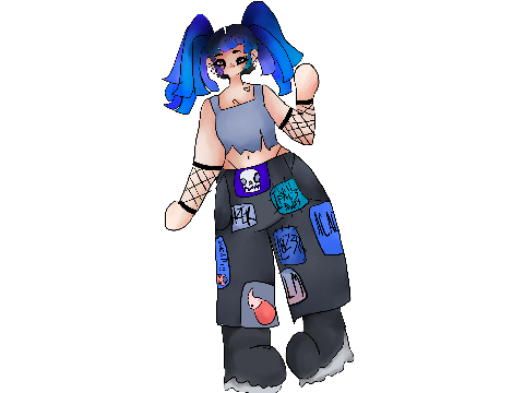 || Rebellious In Blue || Oc Ref ||