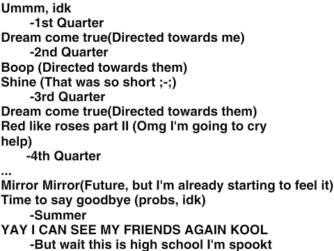 My recent life to near future in songs from the RWBY soundstrack, Yup