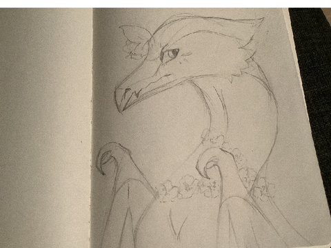 woter color dragon