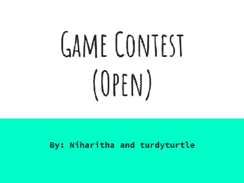 Game contest || Open