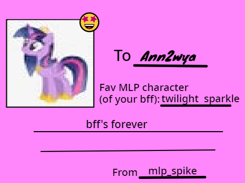MLP Card Template remix 