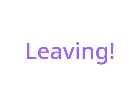 Leaving scratch!