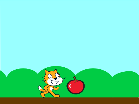 scratch kat stares at apple!!111111!