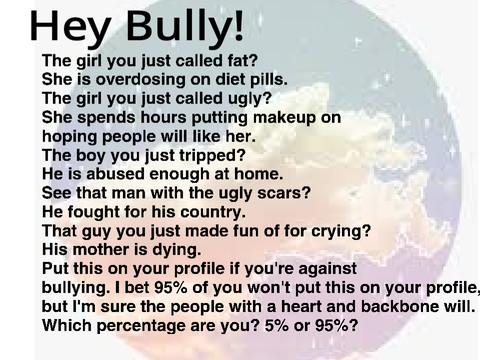 Attention: Help us stop bulling and remix PLZZZZ remix remix