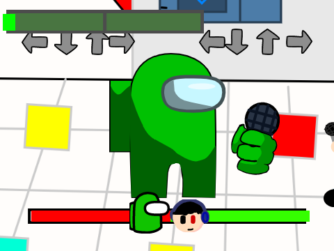 FNF Blue VS Green Imposter #FNF #Games #GreenImposter