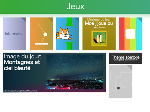 1 jeu/update par jour pour toute la relâche!