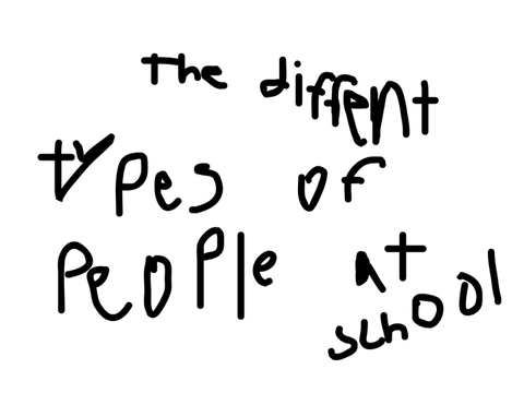 the different types of people at school (virtual)