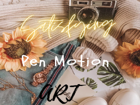 Relaxing pen motion art