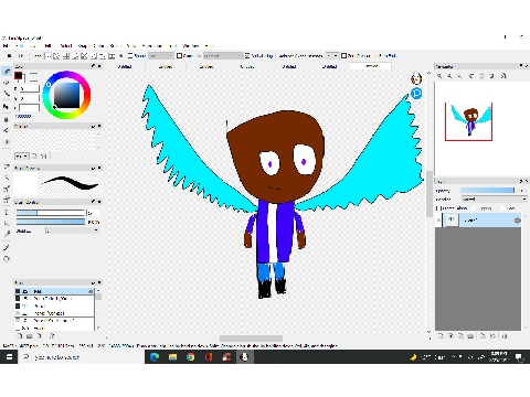 a oc thats half bird