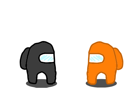 Among Us: Black and Orange