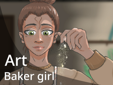 Baker Girl || Art + process || What's Cooking SDS