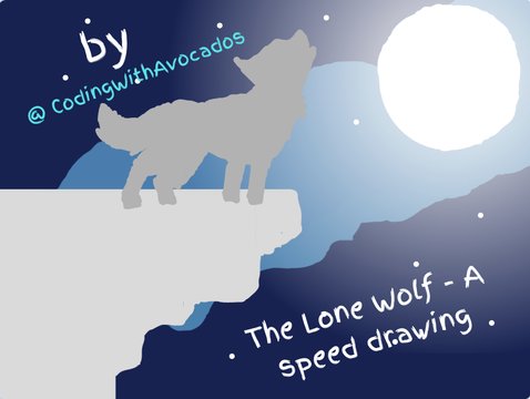 The Lone Wolf - A vector speed drawing