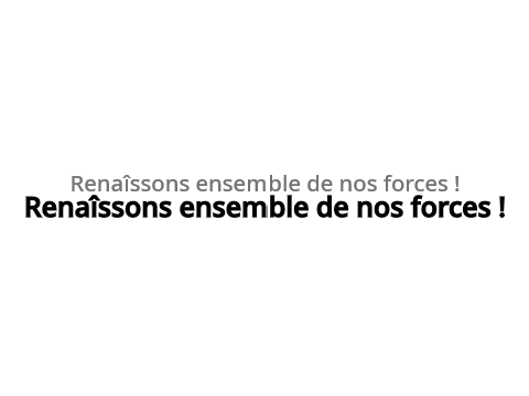 Renaître de nos cendres...