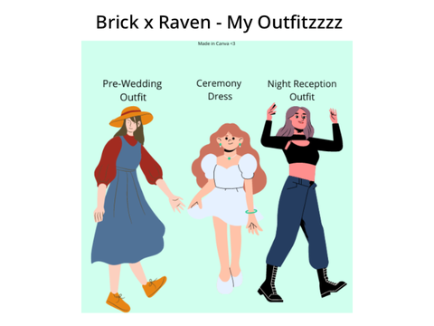 Brick x Raven - Wedding Outfits