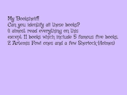 My Bookshelf!! 
