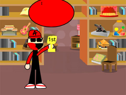 Entry Trophy room animation 