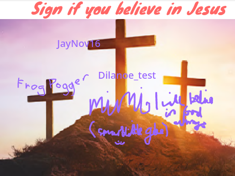Sign here if you believe in Jesus remix remix
