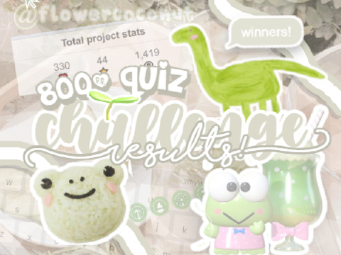❇️┆ quiz challenge results! ︶︶