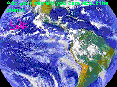 Remix: Add you name to Earth if you care!
