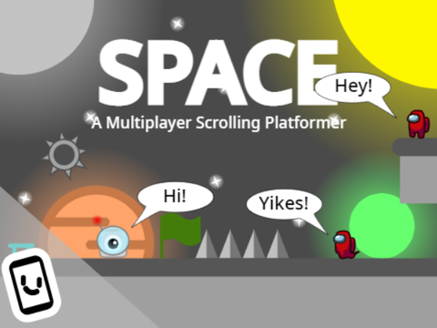 Space - A Multiplayer Scrolling Platformer #games #All #amongus #red #music #art #cloud