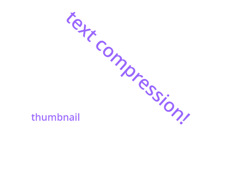 text compression concept